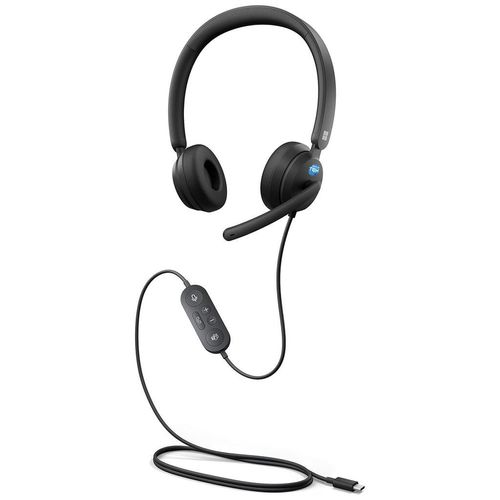 Microsoft Modern USB-C Headset 2026 Kopfhörer mit Mikrofon - Schwarz