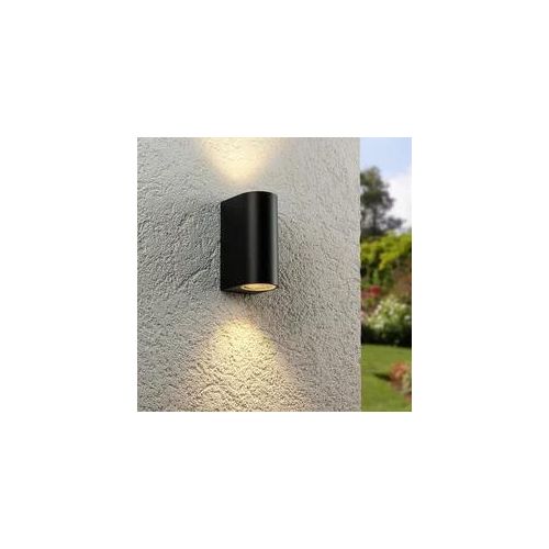 Außenleuchte Wandleuchte Frame UP&DOWN rund für GU10 IP54 - Farbe: Schwarz