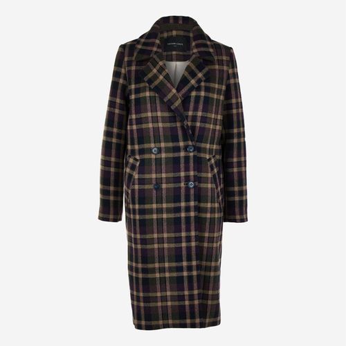 Mehrfarbiger Mantel aus Wollmischung