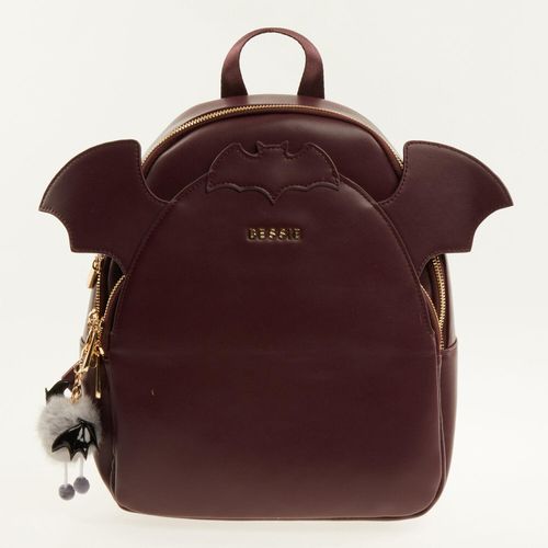 Violetter Rucksack mit Logo