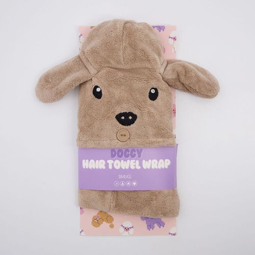 Braunes Handtuch im Hunde-Design Image