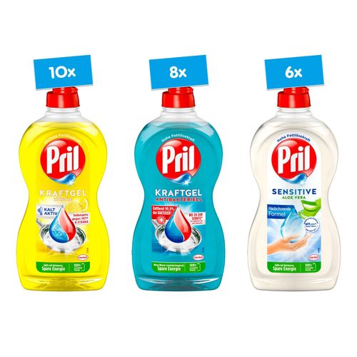 Pril Spülmittel 450 ml, verschiedene Sorten, 24er Pack