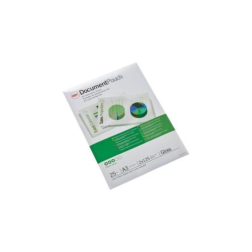 GBC Document Laminating Pouch - 25-pack - glossy - 303 x 426 mm - lamination pouches