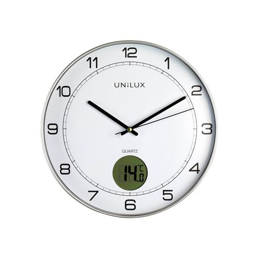 Unilux Tempus Clock metal grey