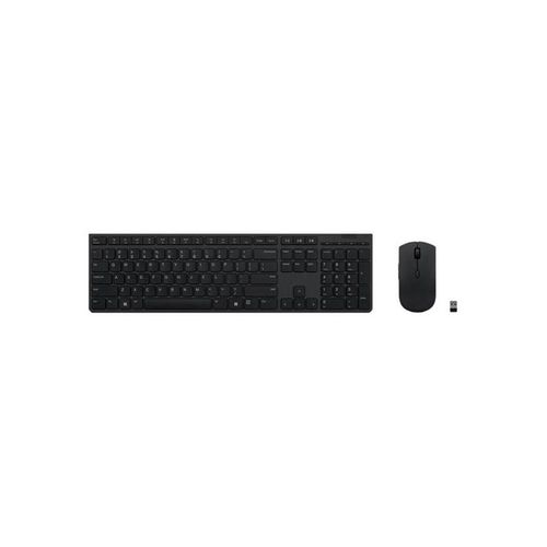 Lenovo Professional - keyboard and mouse set - QWERTY - US English Input Device - Tastatur & Maus Set - Englisch (US) - Grau