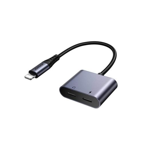 Joyroom 2-in-1 Audio adapter SY-L02 Lightning to Double Lightning (black) USB-Hubs - Schwarz
