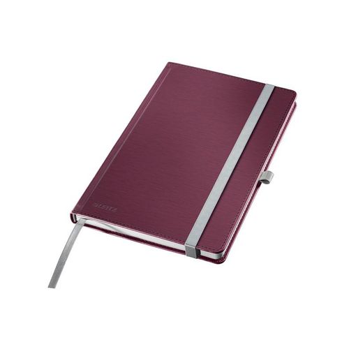 Leitz Style Notizbuch A5 kariert, Hardcover, Rot