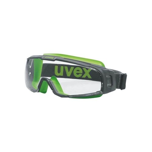 Uvex u-sonic - safety goggles - grey lime