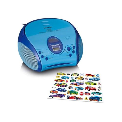 Lenco SCD-24BU kids - Portable stereo FM radio with CD player - Blue