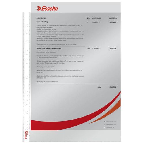 Esselte Prospekthülle Standard