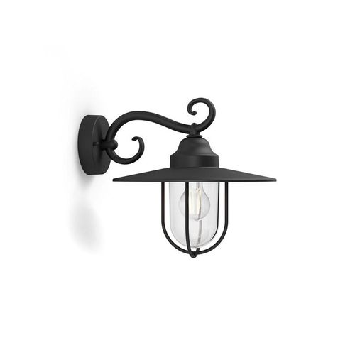 Philips Pasture wall lantern black 1x60W 230V