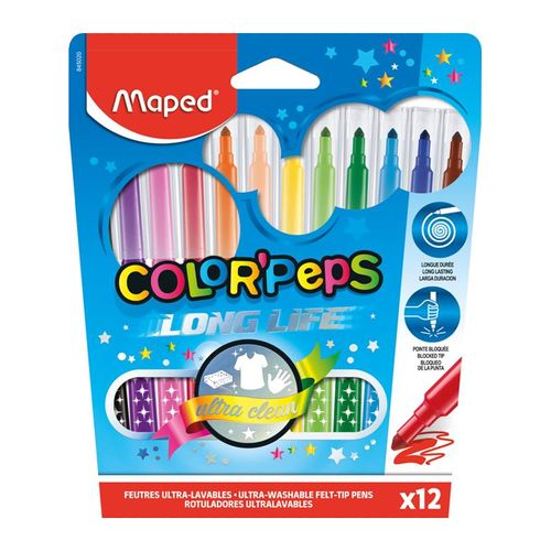 Maped Color'Peps Long Life felt-pens x12