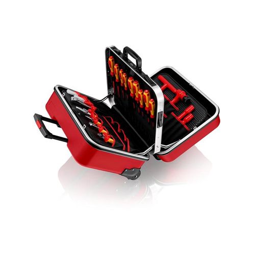 KNIPEX Werkzeugkoffer "BIG Twin Move RED" Elektro Kompetenz