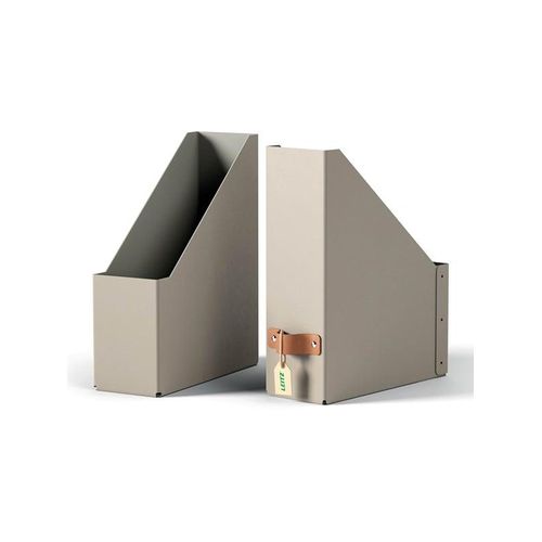 Leitz Puro Stehsammler, 100% Recyclingkarton, 2er-Pack, Beige