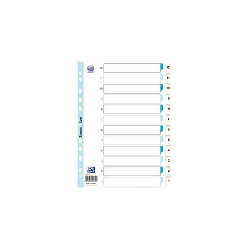 Oxford ELBA StrongLine - divider - for A4 - white