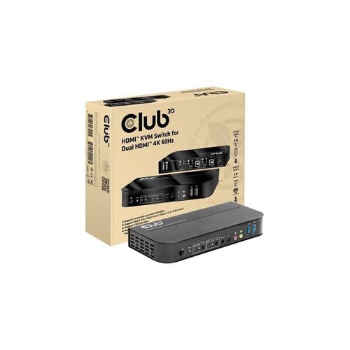 Club 3D CSV-1382 - KVM / audio switch - 2 ports