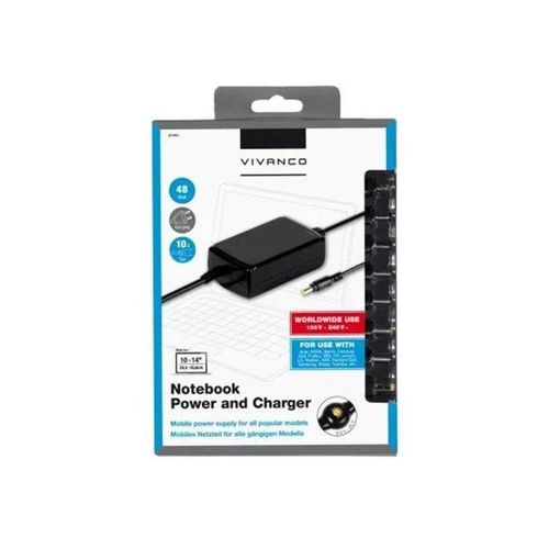 Vivanco AC/DC adapter 230V for Note/Netbooks 48W