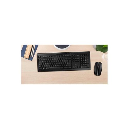 Cherry STREAM DESKTOP - Tastatur & Maus Set - Schweiz - Schwarz