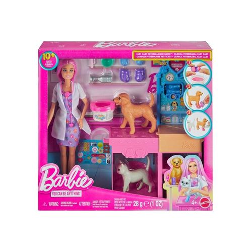Barbie Fast Cast Veterinarian Clinic playset