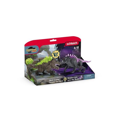Schleich Eldrador Shadow Lynx vs Rock Crusher