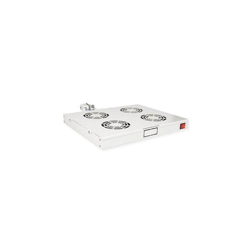 Roline - rack fan - 4 fans with thermostat - 1U