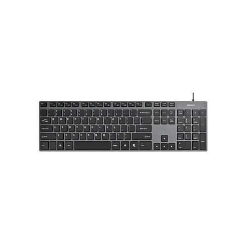 Deltaco Wired slim office keyboard low-profile aluminum - Englisch (US)