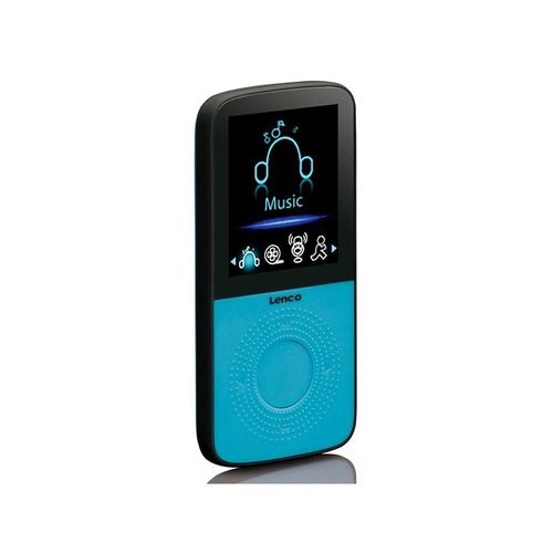 Lenco PODO-153BU - Sport MP3/4 Player with Pedometer Sport Earplugs and Sport Wristband - Blue - MP3 Spieler 4 GB