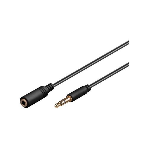 Pro MiniJack 3.5mm Ext. - Schwarz - 0.5m