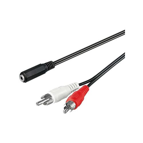 Pro MiniJack (F) - 2xRCA (M) - 1.4m