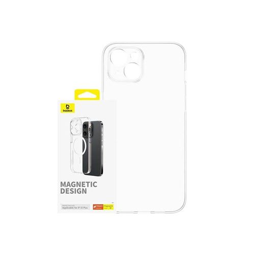 Baseus Magnetic Phone Case for iPhone 15 Plus OS-Lucent Series (Clear)