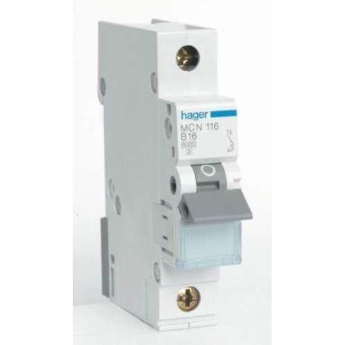 Hager Mcb 1p 6ka c-10a