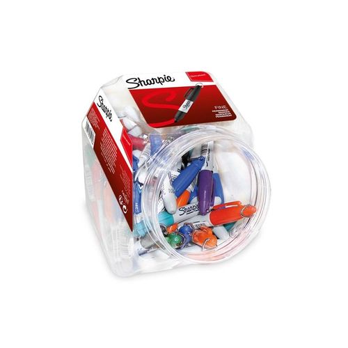 Sharpie Mini Permanent Marker | feine spitz | gemischte Farben | 72er-Kanister
