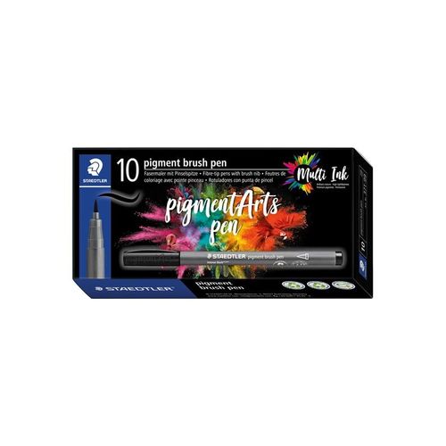 Staedtler pigment brush pen 10 pcs dune