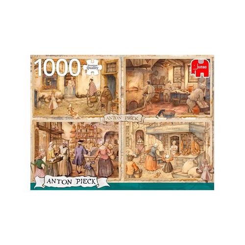Jumbo Puzzle - Anton Pieck: Bakers from the 19th Century (1000 pcs)
