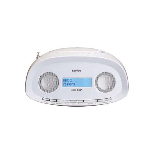 Lenco SCD-69WH - DAB+ FM boombox with CD MP3 USB - White - DAB/DAB+/FM - Stereo - Weiß
