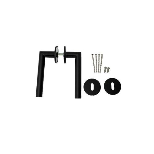 Home>it Door Handle With V-handle 19 mm. Matt Black