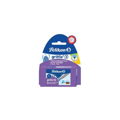 Pelikan Tintenschreiberpatronen Griffix® Blisterverpackung mit 2 x 5 Tintenschreiber-Patronen Blau