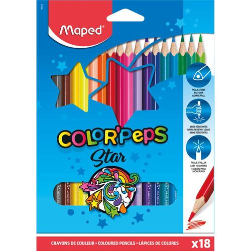 Maped Color'Peps Star colour pencils x18