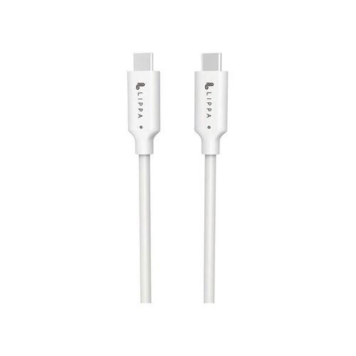 Lippa USB-C to USB-C 100W 10Gbps cable 1m White