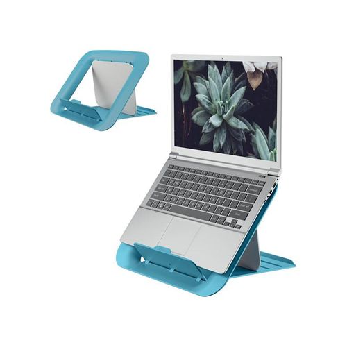Leitz Ergo Cosy Höhenverstellbarer Laptopständer, 80% Recycelter Kunststoff, Sanftes Blau