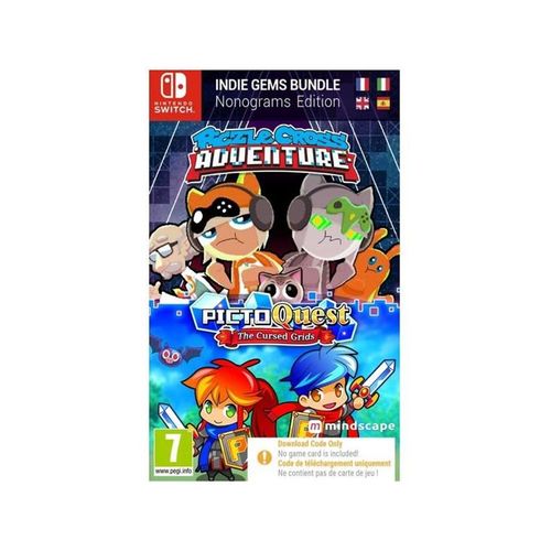 Piczle Cross Adventure & PictoQuest: The Cursed Grids (Code in a Box) - Nintendo Switch - Abenteuer - PEGI 7