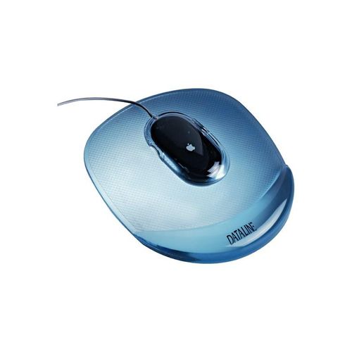 Esselte Gel Rest Crystal Mauspad Blau Transparent