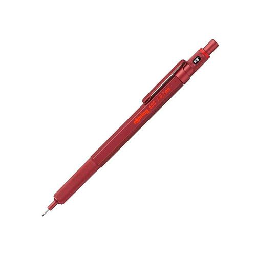 Rotring rOtring 6 Druckbleistift | ,7 mm | Rot | Ergonomisches Vollmetallgehäuse
