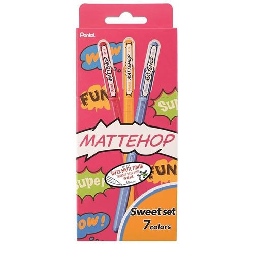 Pentel K110-V7STB MATTEHOP Gel Roller 1mm SWEET Set