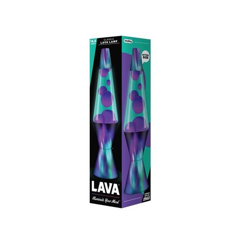 Lava Lamp 37cm Purple/Teal Aurora Borealis Base