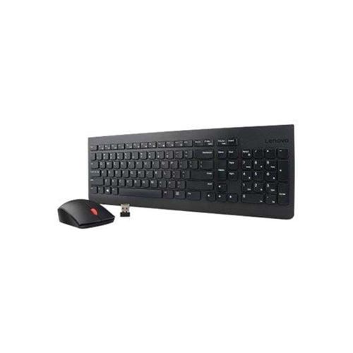 Lenovo Essential Wireless Combo - tastatur og mus-sæt - amk. engelsk med EURO-symbol - Tastatur & Maus Set - Schwarz
