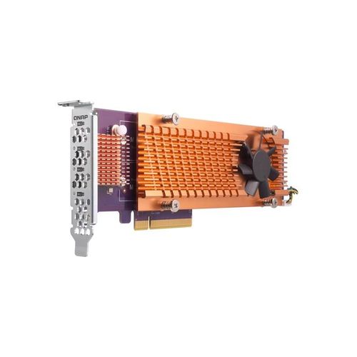 QNAP QM2-4P-384 - Storage controller - PCIe 3.0 - low profile - PCIe 3.0 x8