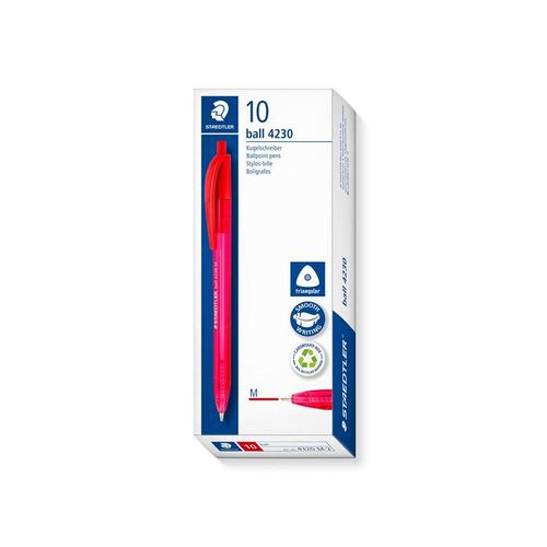 Staedtler Ballpoint pen ball 4230 10 pcs M red