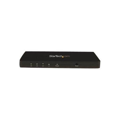 StarTech.com 4K HDMI 4-Port Video Splitter - 1x4 HDMI Splitter - 4K 30Hz - video/audio switch - 4 ports