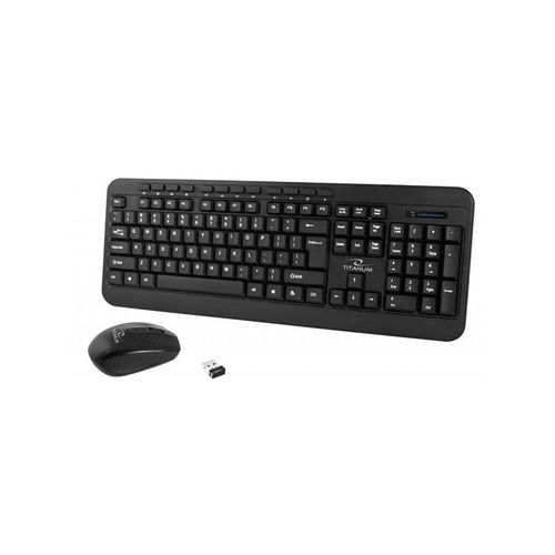 Esperanza TITANUM 2.4GHZ USB WIRELESS KIT AKRON - Tastatur & Maus Set - Schwarz